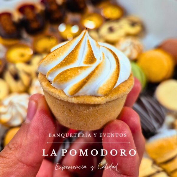 25 unidades de mini pie de limón (en masa crujiente y deliciosa)