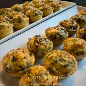 25 Mini tacita rellena de chupe de verduras (VEGGIE)