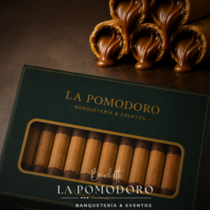 30 mini barquillos rellenos de manjar (5 cm)